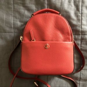 Kate Spade Polly Mini Convertible Backpack - Red Jasper